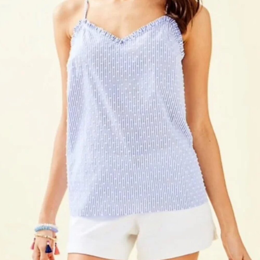 Lilly Pulitzer Ruffled Dusk Top, XL, New w/Tags